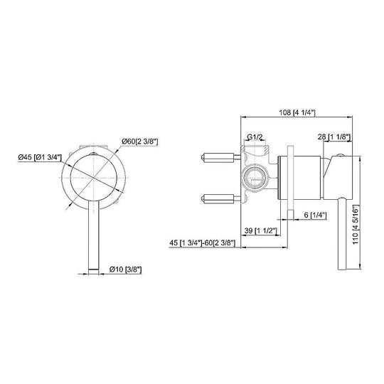 Buy Single Round Shower Bath Mixer Tap Bathroom WATERMARK Approved discounted | Products On Sale Australia