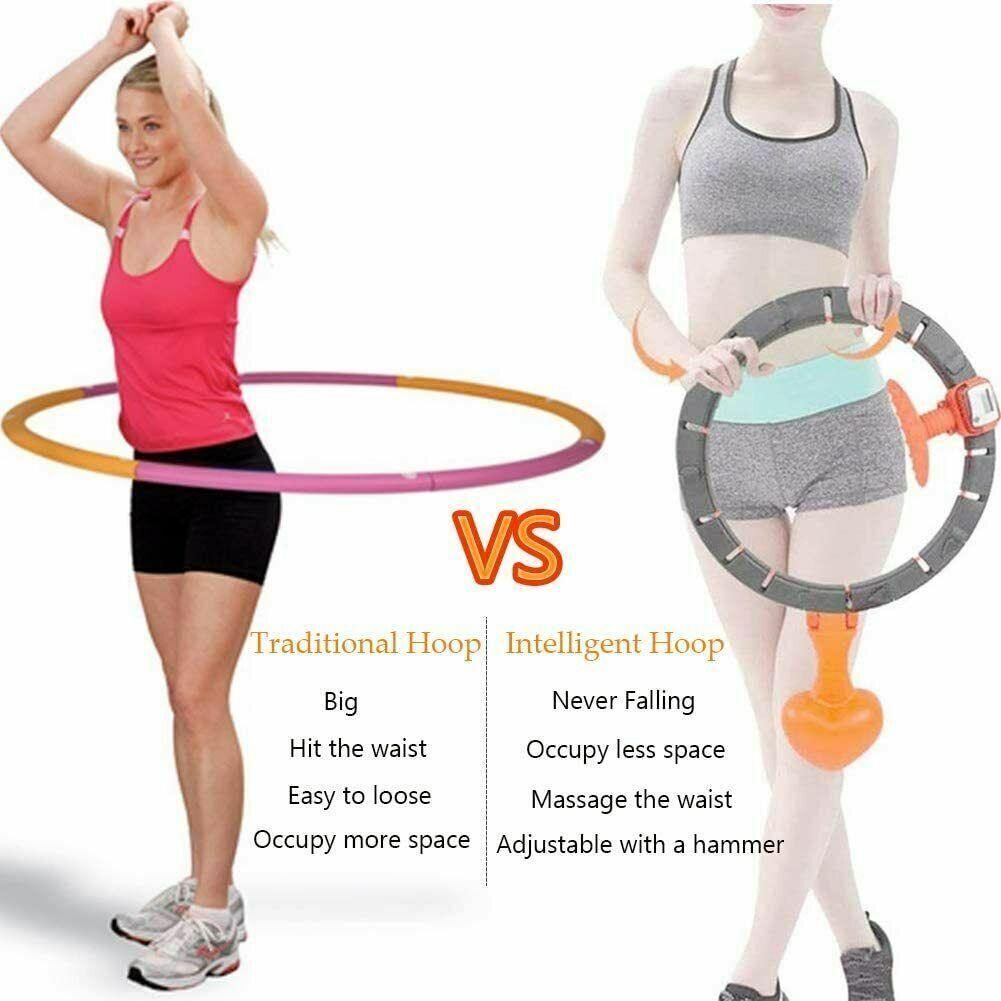 Buy Smart Auto-Spinning Hula Hoop Lose Weight Exercise Detachable Portable LCD AU discounted | Products On Sale Australia
