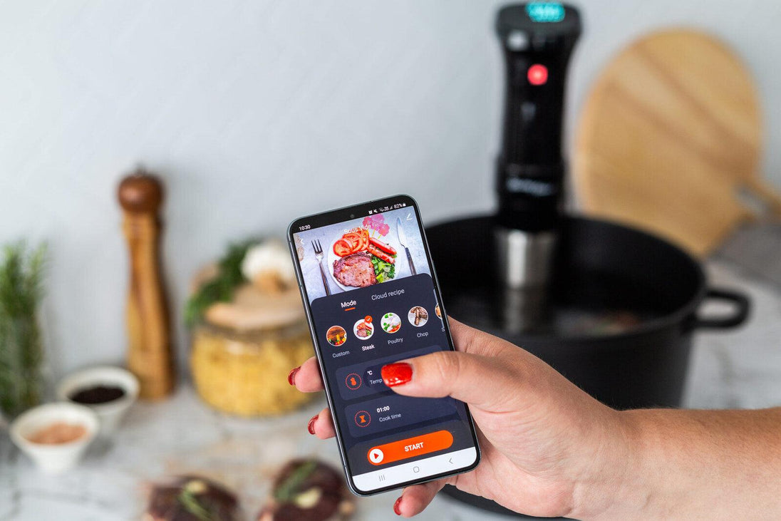 Buy Sous Vide Precision Cooker with Touchscreen Display, WiFi app control 1100W discounted | Products On Sale Australia