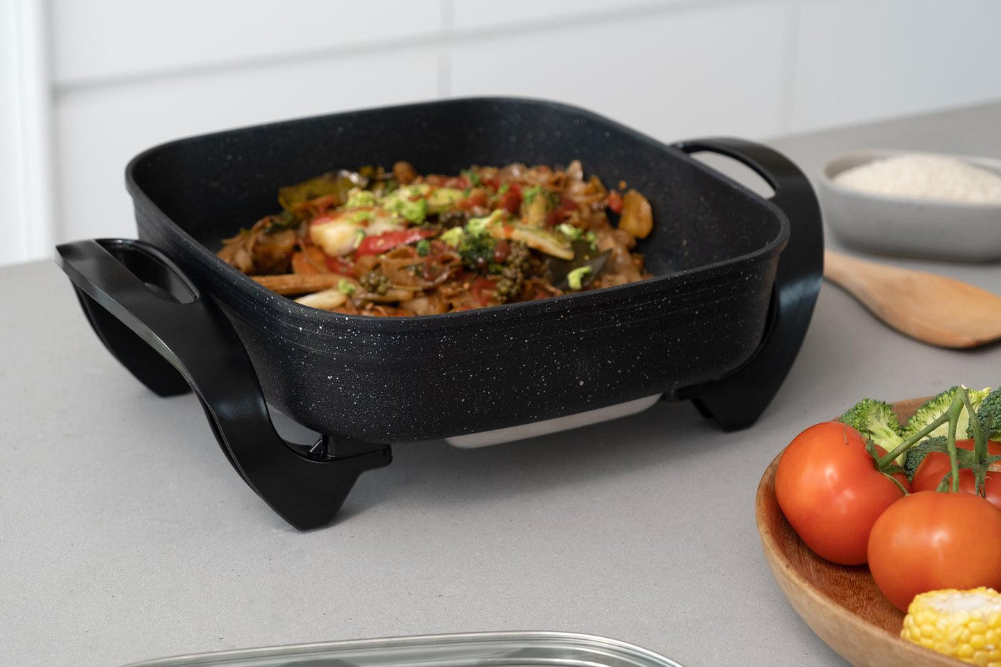 Buy Stone Electric Fry Pan for Cooking, 7.2L Capacity, Non-Stick discounted | Products On Sale Australia