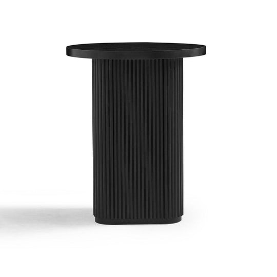 Buy Tate Black Round Column Side Table discounted | Products On Sale Australia