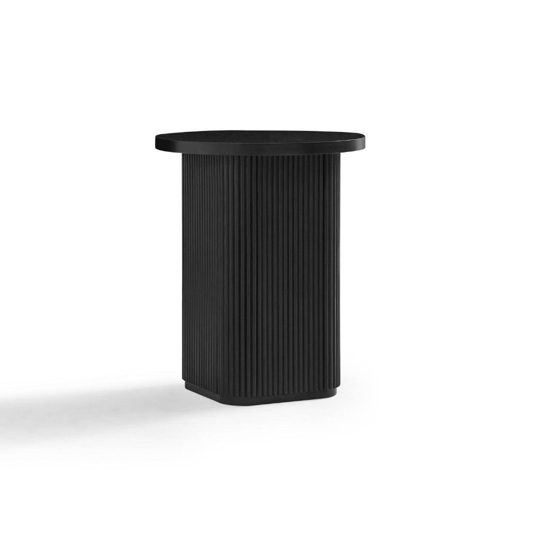 Buy Tate Black Round Column Side Table discounted | Products On Sale Australia