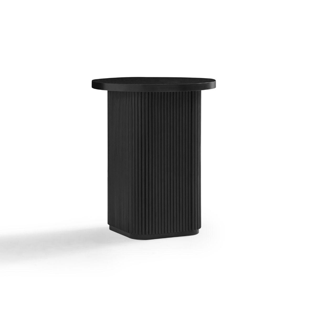 Buy Tate Black Round Column Side Table discounted | Products On Sale Australia