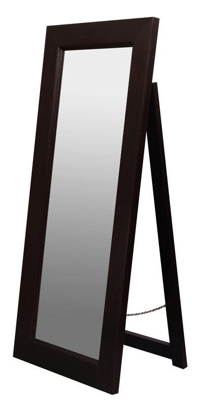 Buy Toby Solid Mahogany Timber Standing Mirror (Chocolate) discounted | Products On Sale Australia