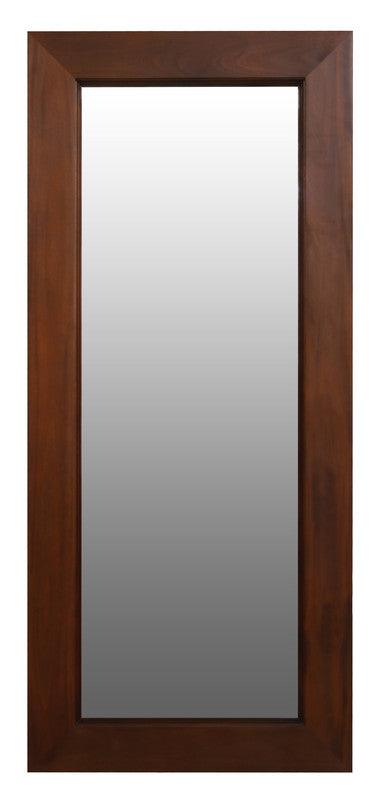 Buy Toby Solid Mahogany Timber Standing Mirror (Mahogany) discounted | Products On Sale Australia