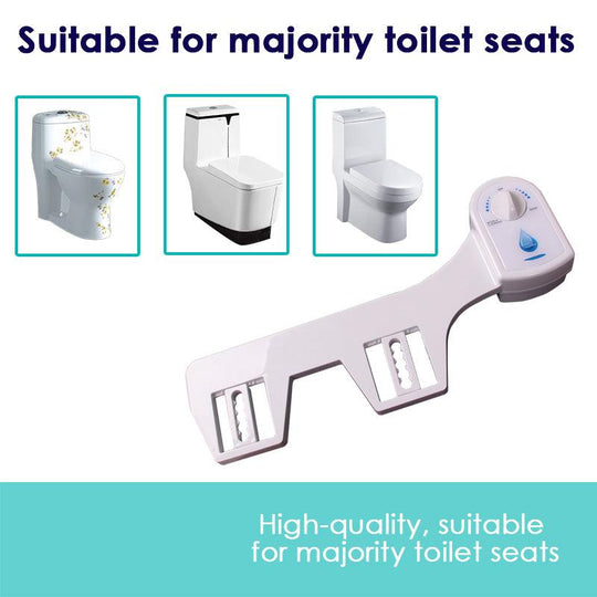 Buy Toilet Bidet Seat Hygiene Water Wash Clean Unisex Easy Attachment Dual Nozzles discounted | Products On Sale Australia