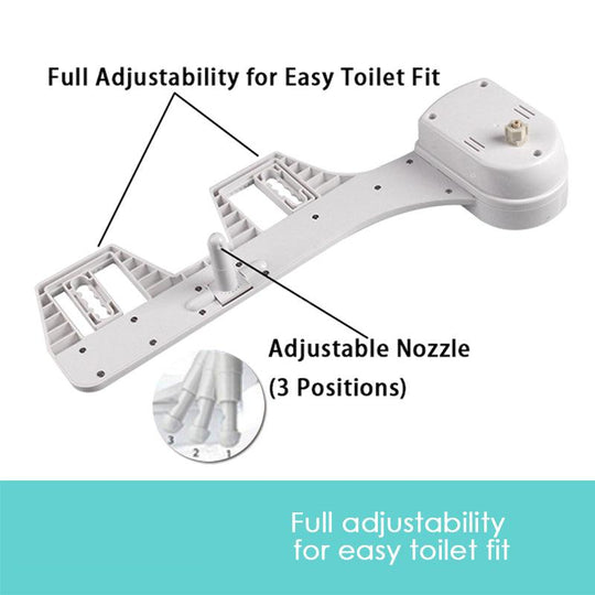 Buy Toilet Bidet Seat Hygiene Water Wash Clean Unisex Easy Attachment Dual Nozzles discounted | Products On Sale Australia