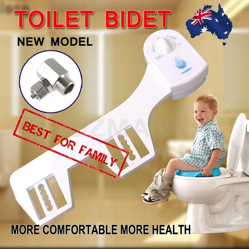 Buy Toilet Bidet Seat Hygiene Water Wash Clean Unisex Easy Attachment Dual Nozzles discounted | Products On Sale Australia