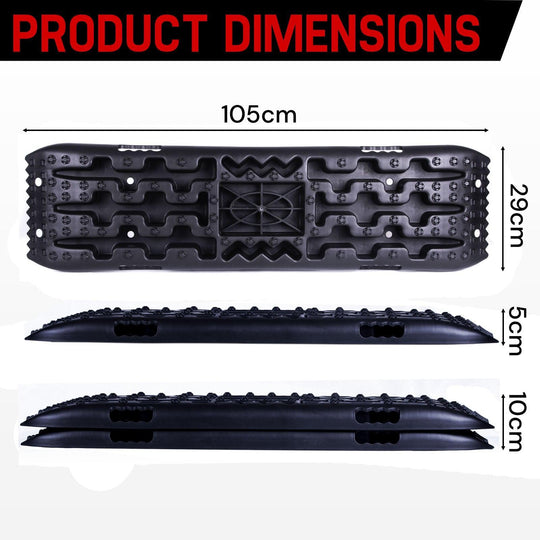 Buy Traction Boards 2 PCS Recovery Tracks with Jack Base 4WD Tire Traction Mat Recovery Boards Rescue Board discounted | Products On Sale Australia