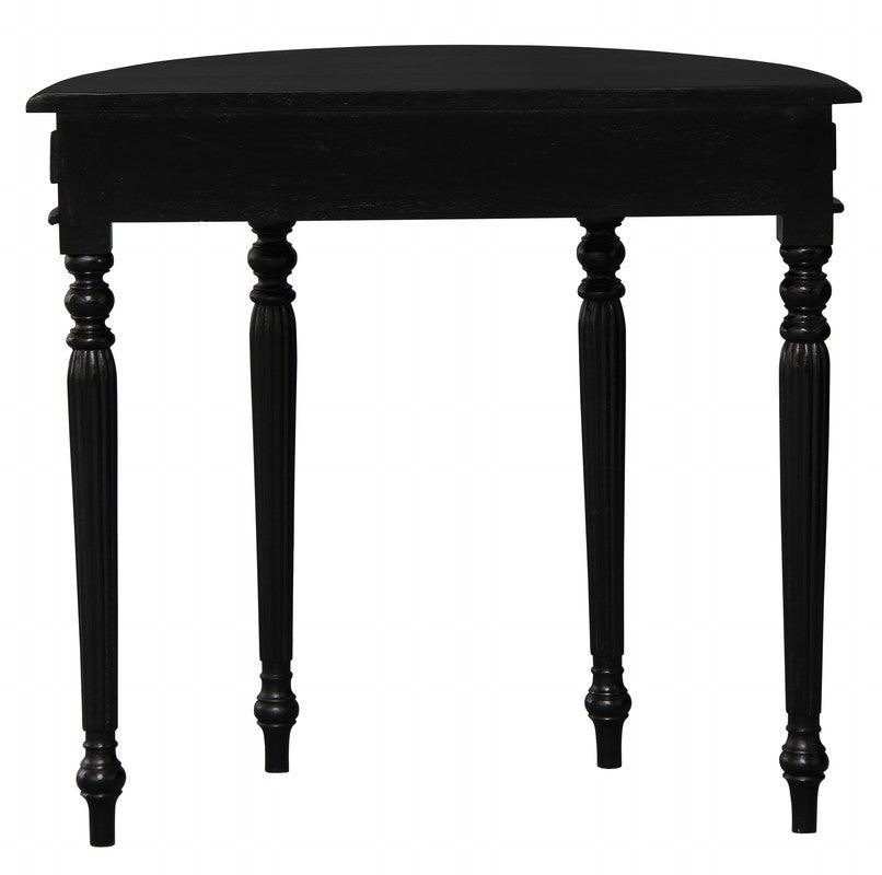 Turn Leg Half Round Sofa Table (Black) Products On Sale Australia | Home & Garden > Decor Category