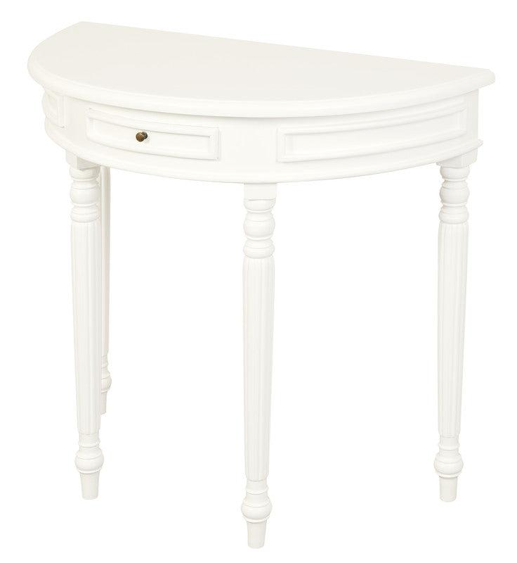 Turn Leg Half Round Sofa Table (White) Products On Sale Australia | Home & Garden > Decor Category