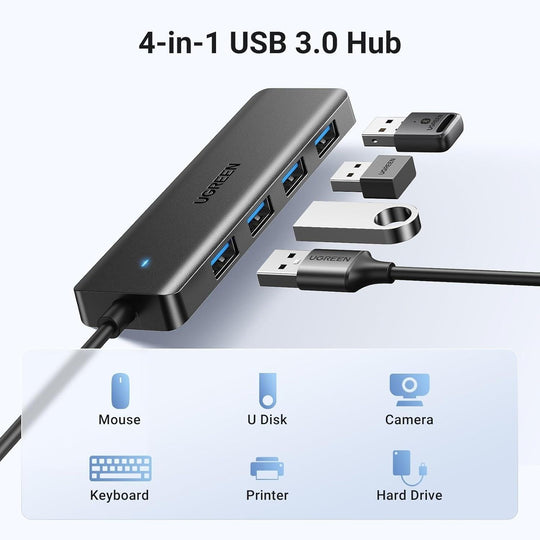 Buy UGREEN 25851 4-Port USB 3.0 Hub discounted | Products On Sale Australia