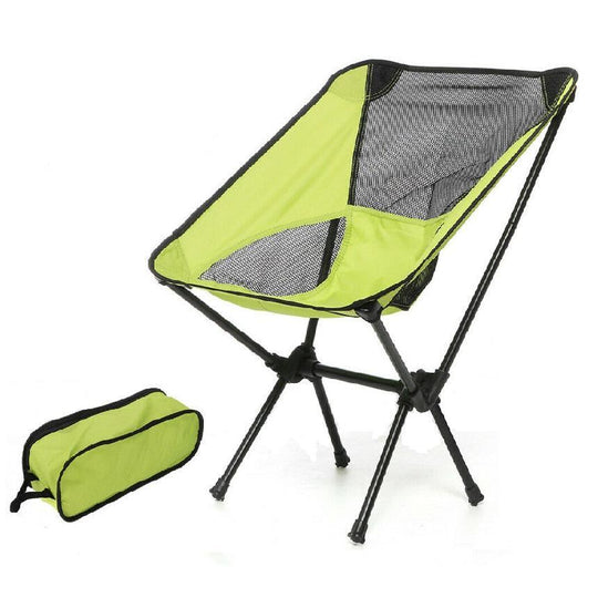 Buy Ultralight Aluminum Alloy Folding Camping Camp Chair Outdoor Hiking Patio Backpacking Brown discounted | Products On Sale Australia