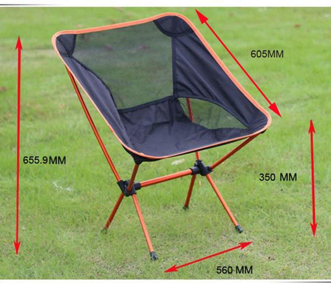 Buy Ultralight Aluminum Alloy Folding Camping Camp Chair Outdoor Hiking Patio Backpacking Brown discounted | Products On Sale Australia