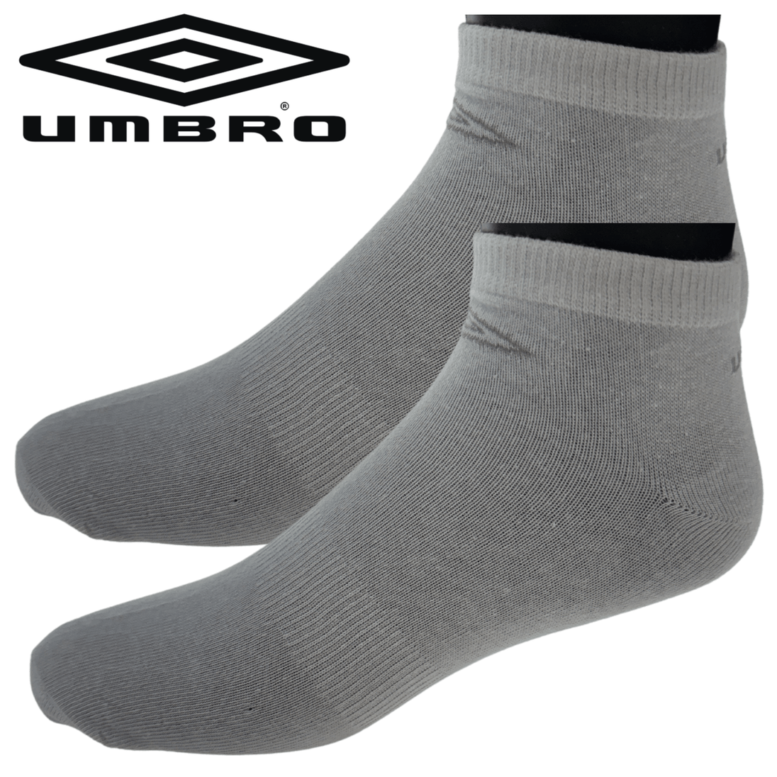 Buy Umbro Mens Trainer Ankle Socks - White - 1 Pack of 3 Pairs - EU 35-38 discounted | Products On Sale Australia