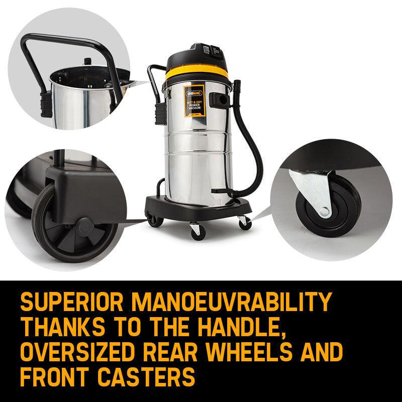 Buy UNIMAC 60L Wet and Dry Vacuum Cleaner Bagless Industrial Grade Drywall Vac discounted | Products On Sale Australia