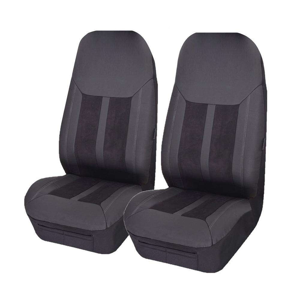 Buy Universal Fury Front Seat Covers Size 60/25 | Black discounted | Products On Sale Australia