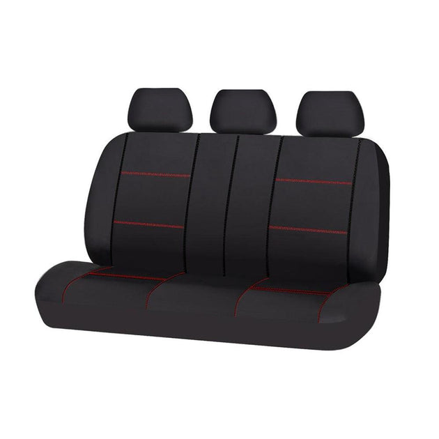 Universal Lavish Rear Seat Cover Size 06/08S | Black/Red Stitching Products On Sale Australia | Auto Accessories > Auto Accessories Others Category