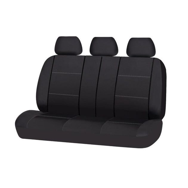 Buy Universal Lavish Rear Seat Cover Size 06/08S | Black/White Stitching | Products On Sale Australia