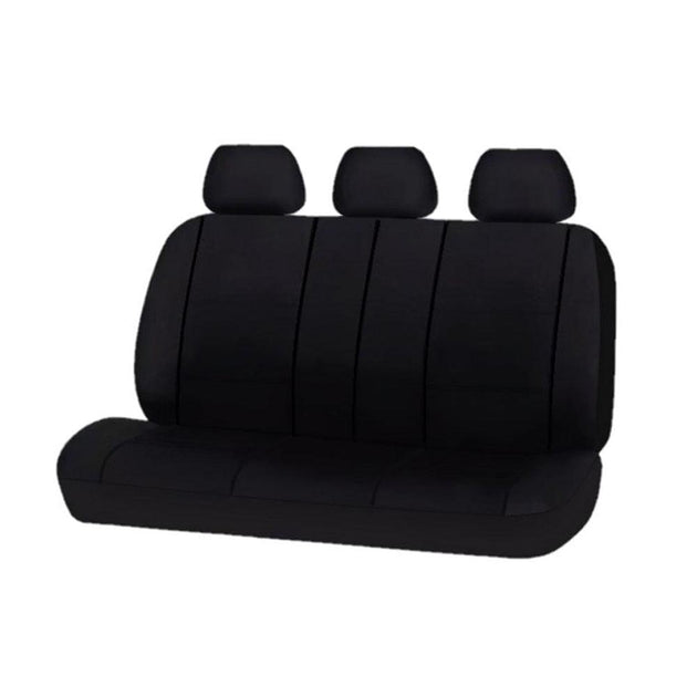 Buy Universal Platinum Rear Seat Covers Size 06/08S | Black | Products On Sale Australia