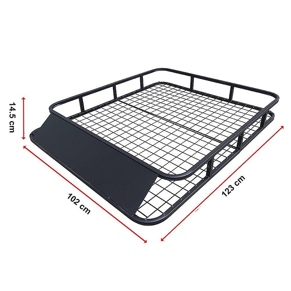 Buy Universal Roof Rack Basket - Car Luggage Carrier Steel Cage Vehicle Cargo discounted | Products On Sale Australia