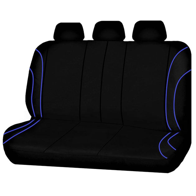 Universal Strident Rear Seat Covers Size 06/08S | Blue Piping Products On Sale Australia | Auto Accessories > Auto Accessories Others Category