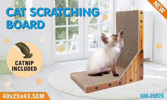 Buy VaKa Cat Scratch Pad Cardboard Kitten Cat Scratcher Scratching Board Scatch Toy discounted | Products On Sale Australia