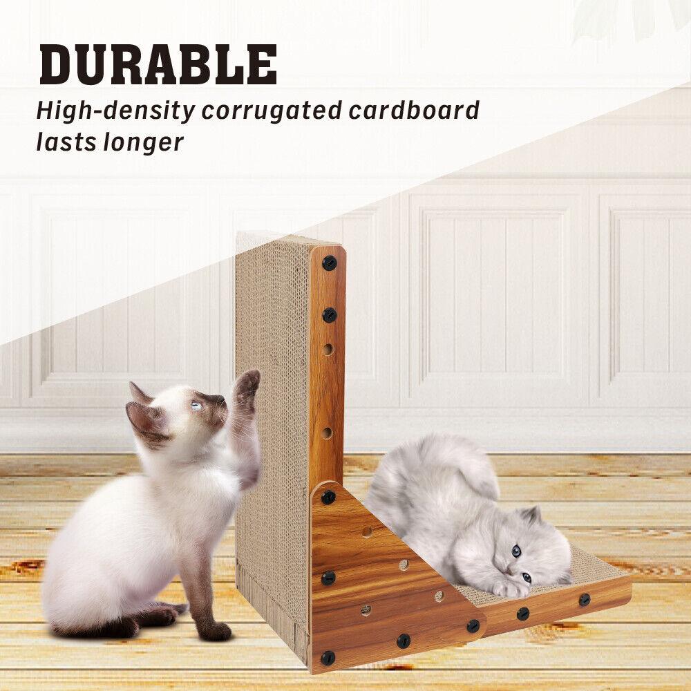 Buy VaKa Cat Scratch Pad Cardboard Kitten Cat Scratcher Scratching Board Scatch Toy discounted | Products On Sale Australia