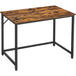 Buy VASAGLE Computer Desk Rustic Brown and Black discounted | Products On Sale Australia