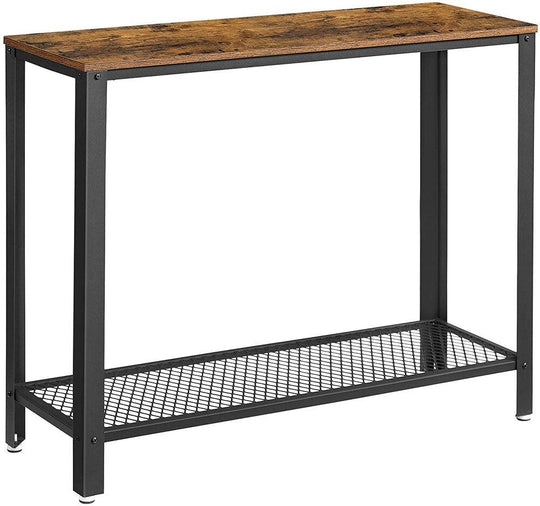 Buy VASAGLE Console Table Rustic Brown and Black discounted | Products On Sale Australia