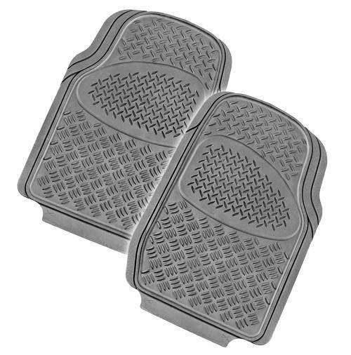 Buy VELOCITY 2-Piece Car Mat - GREY [Rubber] discounted | Products On Sale Australia