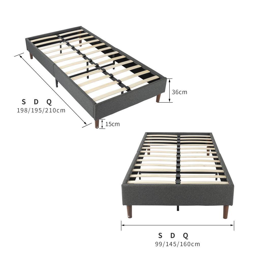 Buy Velvet Blue Bed Frame – Double discounted | Products On Sale Australia