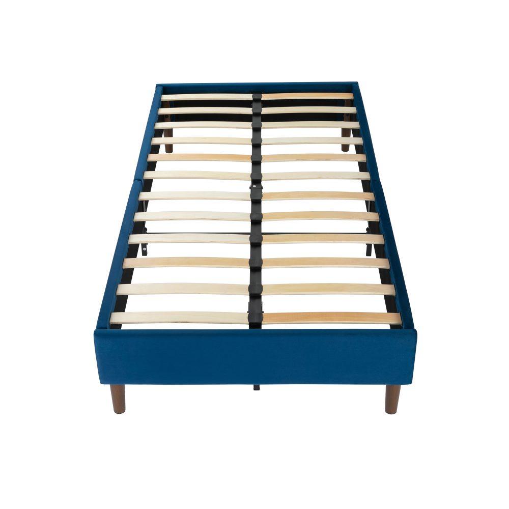 Buy Velvet Blue Bed Frame – Double discounted | Products On Sale Australia