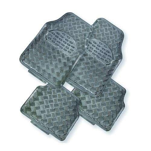 Buy VENOM 4-Piece Car Mat - CARBON [Rubber/Aluminium Look] discounted | Products On Sale Australia