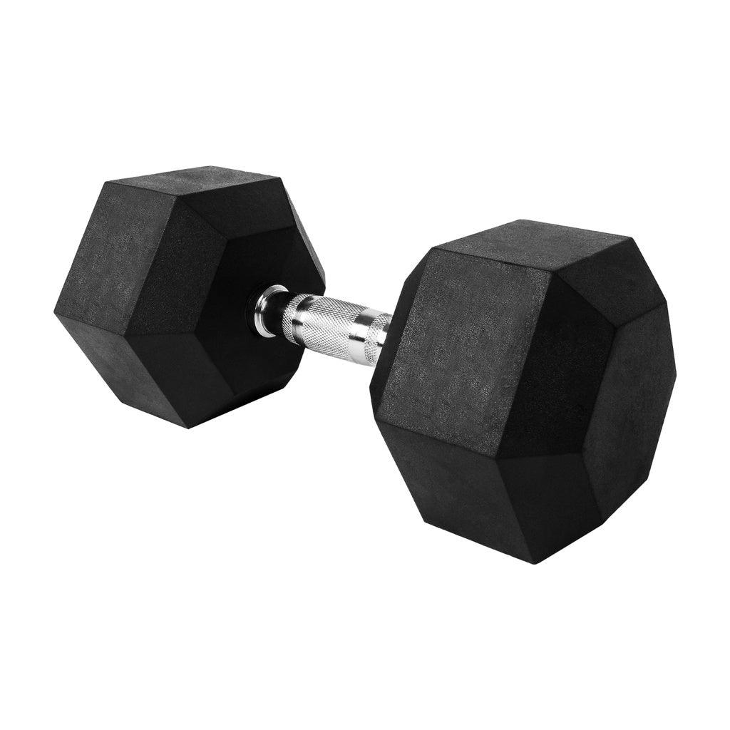 Buy Verpeak Rubber Hex Dumbbells 12.5kg - discounted | Products On Sale Australia