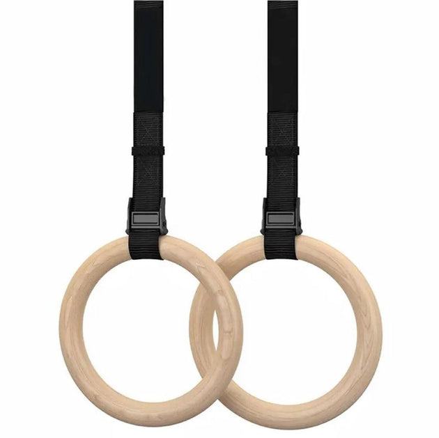 VERPEAK Wooden Gymnastic Rings with Adjustable Straps Heavy Duty Exercise Gym Rings Wooden Products On Sale Australia | Sports & Fitness > Bikes & Accessories Category