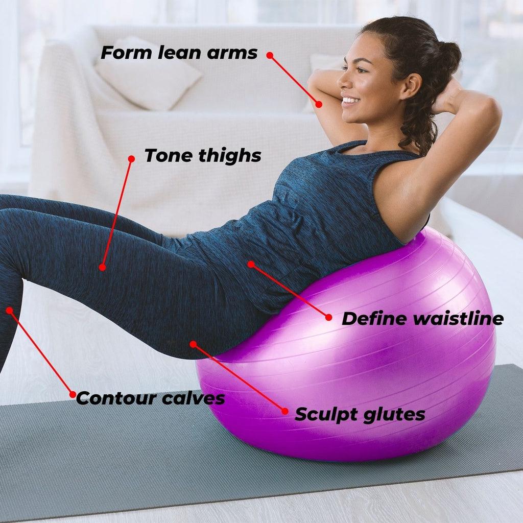 Buy VERPEAK Yoga Ball 75cm (Purple) discounted | Products On Sale Australia