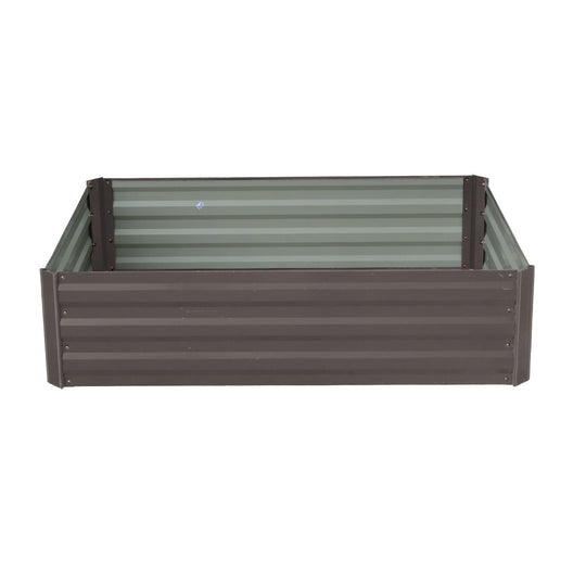 Buy Wallaroo Garden Bed 120 x 90 x 30cm Galvanized Steel - Grey discounted | Products On Sale Australia