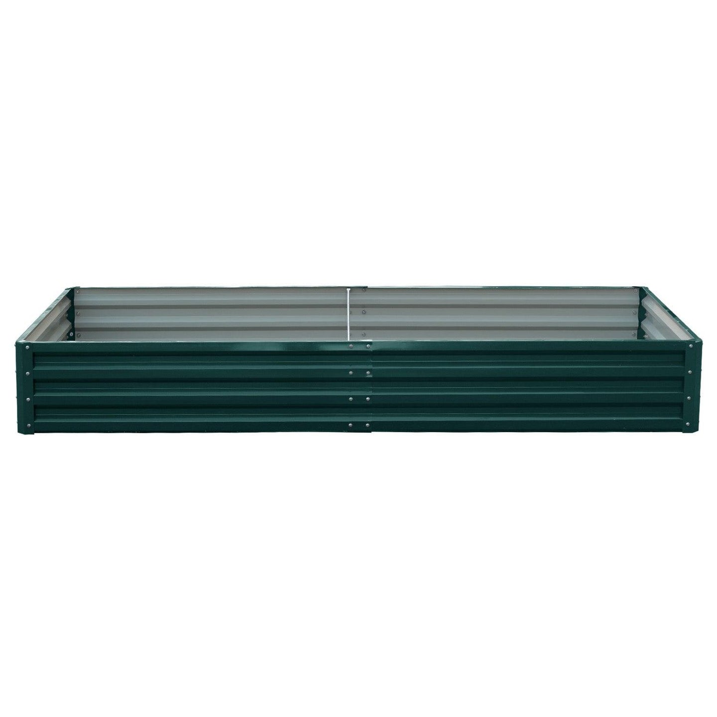 Buy Wallaroo Garden Bed 240 x 120 x 30cm Galvanized Steel - Green discounted | Products On Sale Australia
