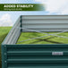 Buy Wallaroo Garden Bed 240 x 120 x 30cm Galvanized Steel - Green discounted | Products On Sale Australia