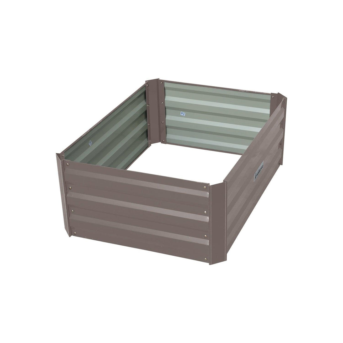 Buy Wallaroo Garden Bed 80 x 60 x 30cm Galvanized Steel - Grey discounted | Products On Sale Australia