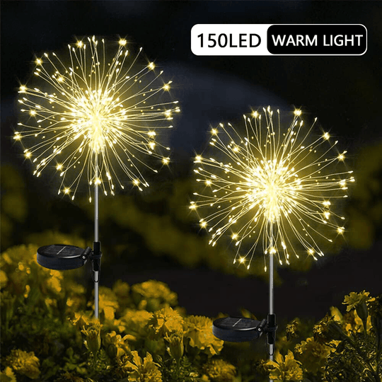 Buy Warm White Fireworks 120 LED Fairy String Lights Starburst Solar Xmas Garden Night Lamp Hot NEW discounted | Products On Sale Australia