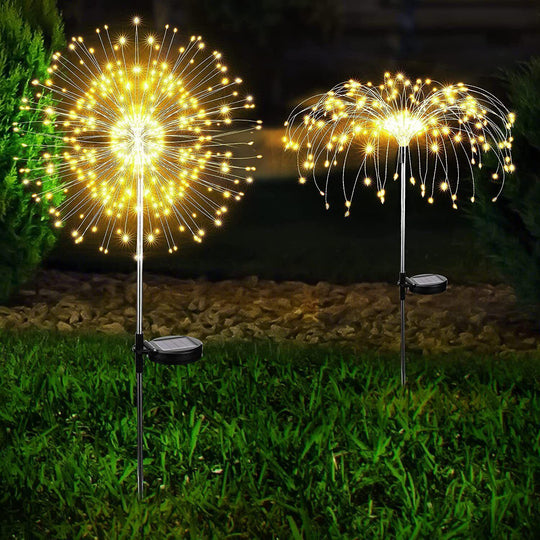 Buy Warm White Fireworks 150 LED Fairy String Lights Starburst Solar Xmas Garden Night Lamp Hot NEW discounted | Products On Sale Australia