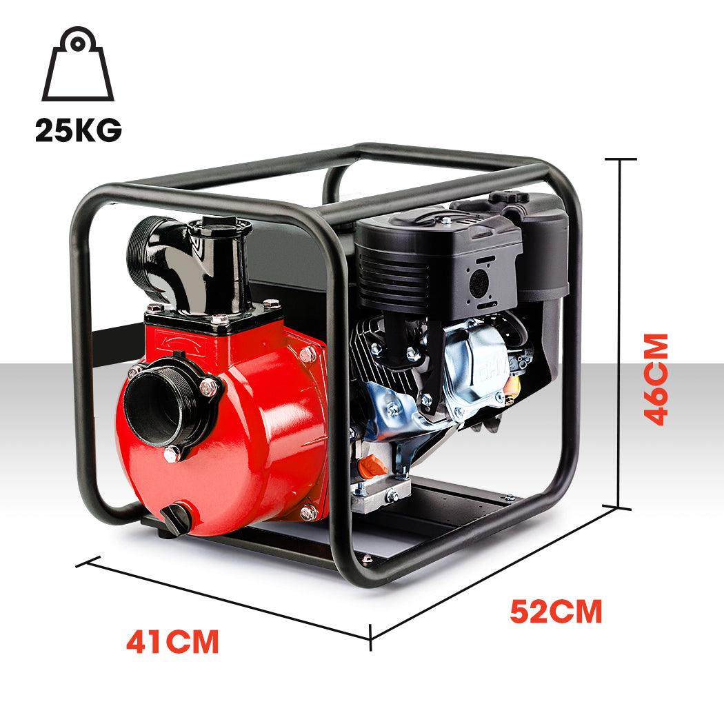 Buy Warton 8HP 3 Petrol Water Transfer Pump High Pressure Fire Fighting Irrigation discounted | Products On Sale Australia