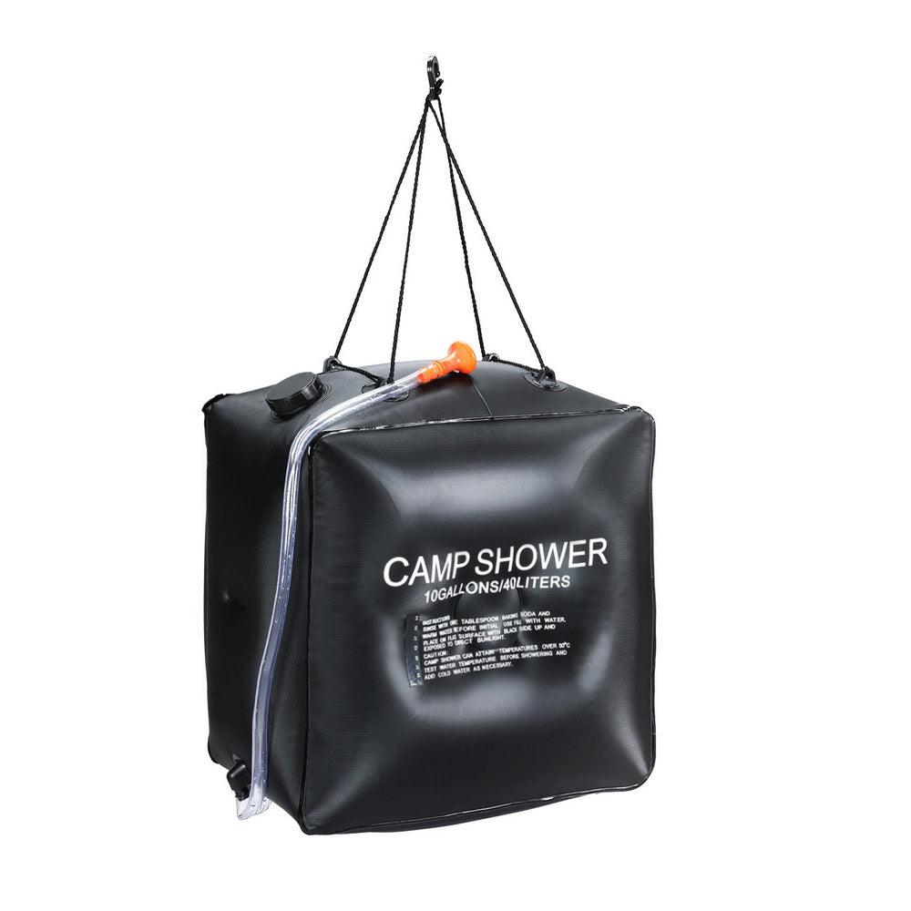 Buy Weisshorn Camping Shower Bag 40L Black discounted | Products On Sale Australia