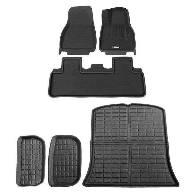 Buy Weisshorn Car Rubber Floor Trunk Toolbox Cargo Mats for Tesla Model Y 2021-2023 | Products On Sale Australia