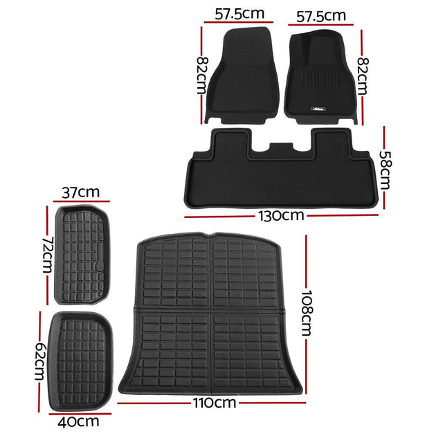 Weisshorn Car Rubber Floor Trunk Toolbox Cargo Mats for Tesla Model Y 2021-2023 Products On Sale Australia | Auto Accessories > Auto Accessories Others Category