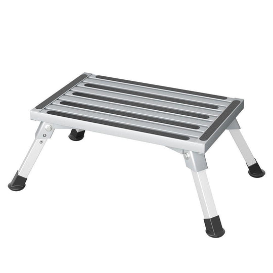 Buy Weisshorn Caravan Step Folding Aluminium Step Ladder Stool discounted | Products On Sale Australia