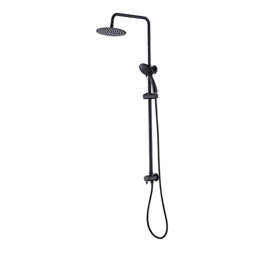 Buy WELS 8" Rain Shower Head Set Rounded Dual Heads Faucet High Pressure Hand Held discounted | Products On Sale Australia