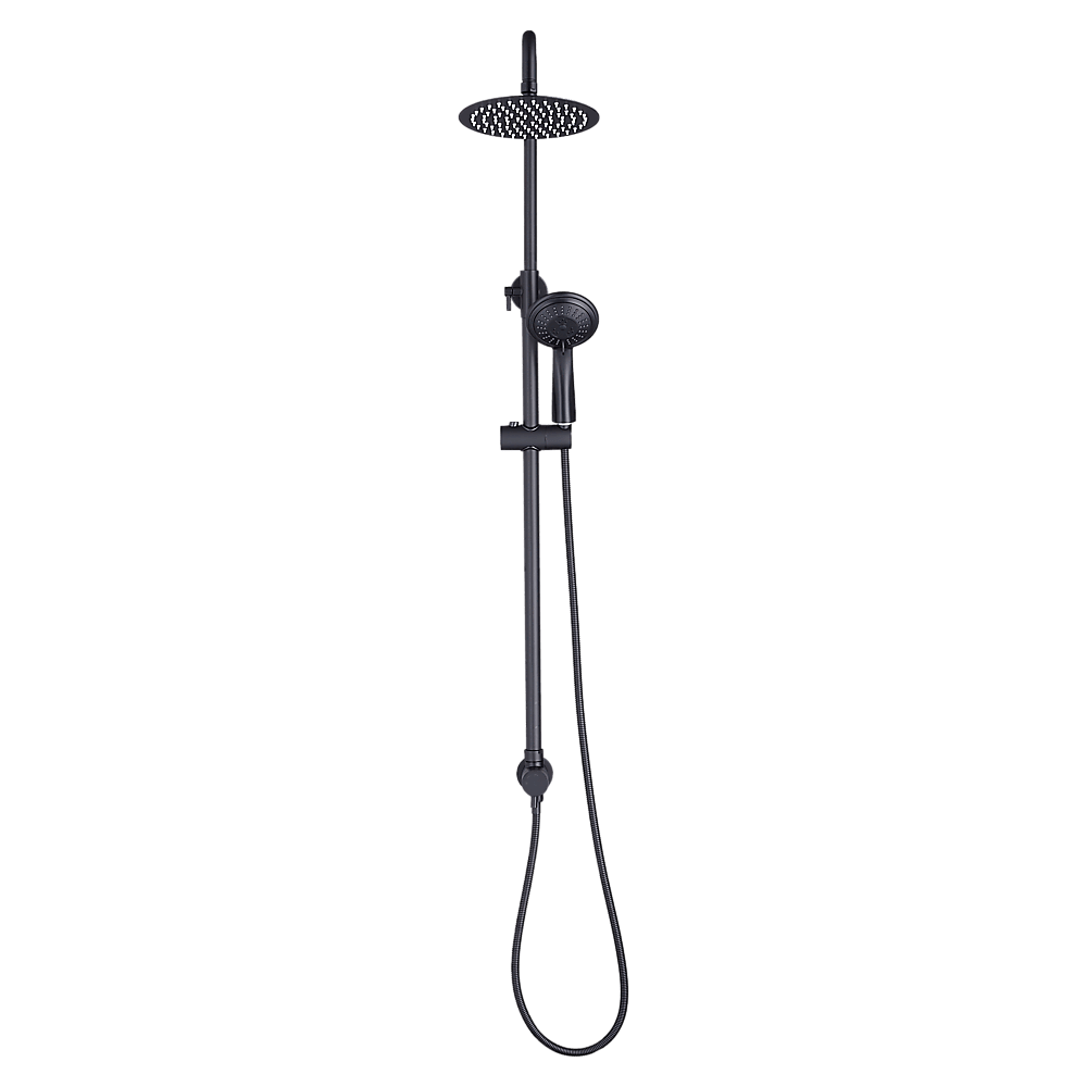 Buy WELS 8" Rain Shower Head Set Rounded Dual Heads Faucet High Pressure Hand Held discounted | Products On Sale Australia